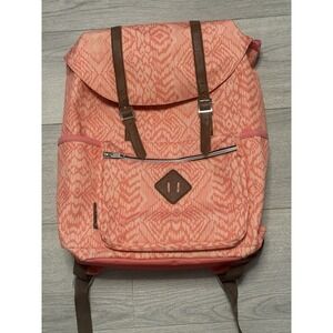 Emma And Chloe Aztec Geo Pattern Coral Backpack